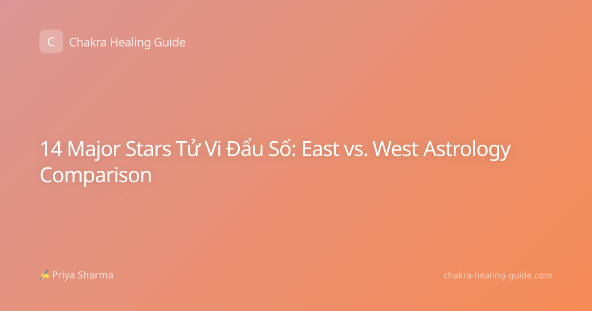 14 Major Stars Tử Vi Đẩu Số: East vs. West Astrology Comparison