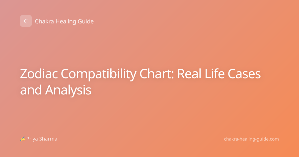 Zodiac Compatibility Chart: Real Life Cases and Analysis